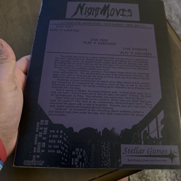 Night Moves Role Playing Game RPG Stellar Games Vampire - Picture 5 of 5